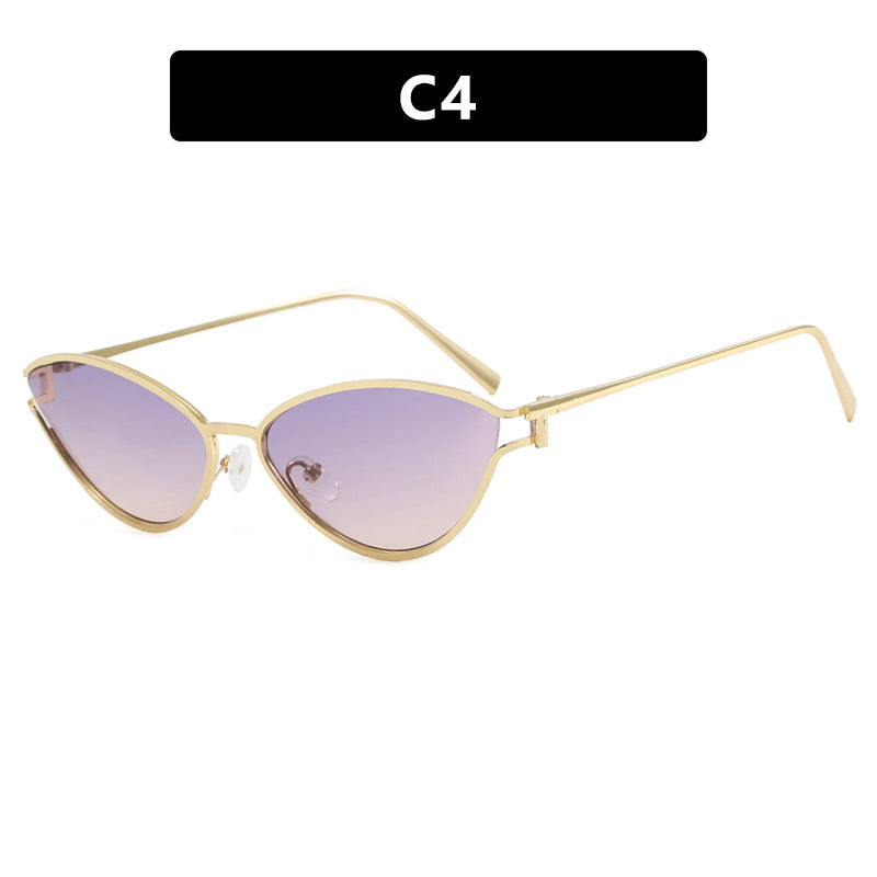 Women's Cat-Eye Sunglasses with Protective UV Filter and Elegant Metal Frame Kalsten