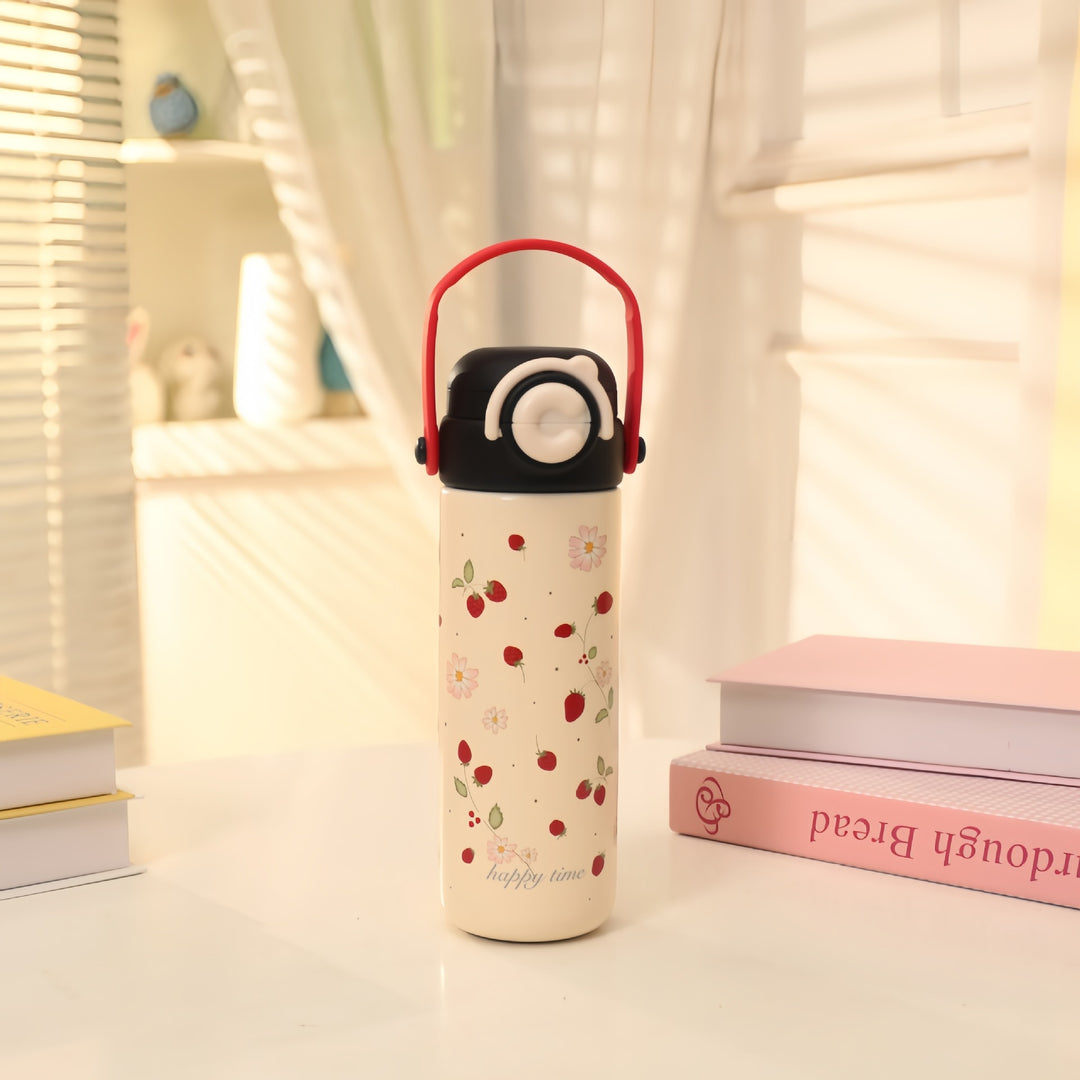Ladies Insulated Drinking Bottle in Cheerful Strawberry Design Kalsten