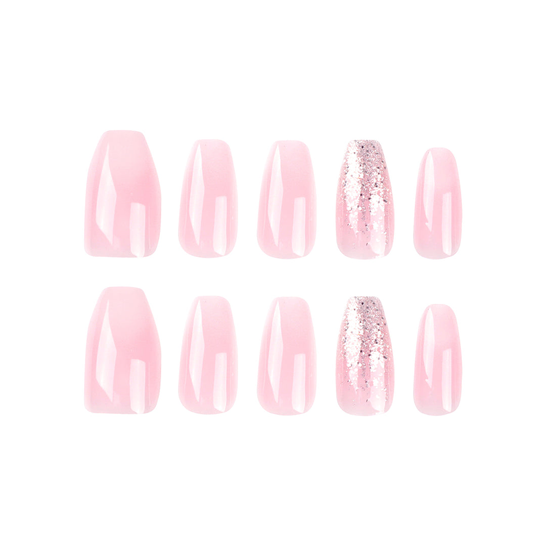 Artful Gel Nails with Glitter and Ombre Effects Kalsten