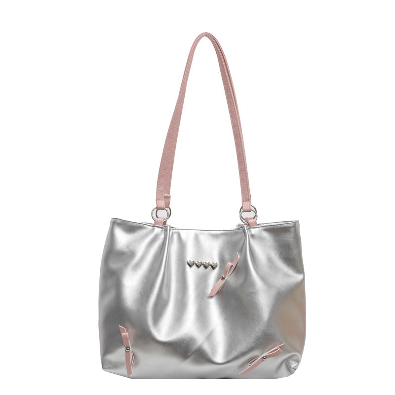 Elegant Faux Leather Hobo Bag