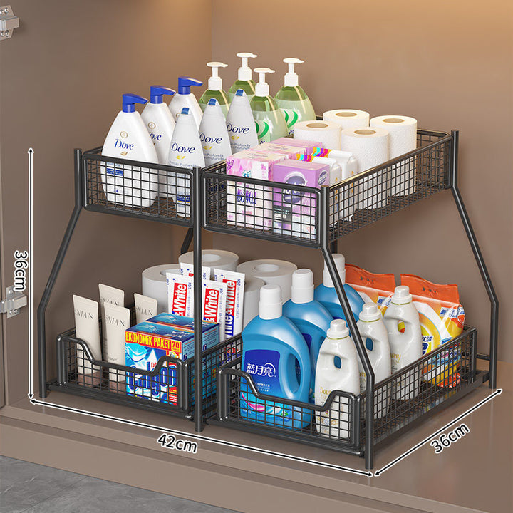Two-Tier Under-Shelf Storage Organizer Kalsten