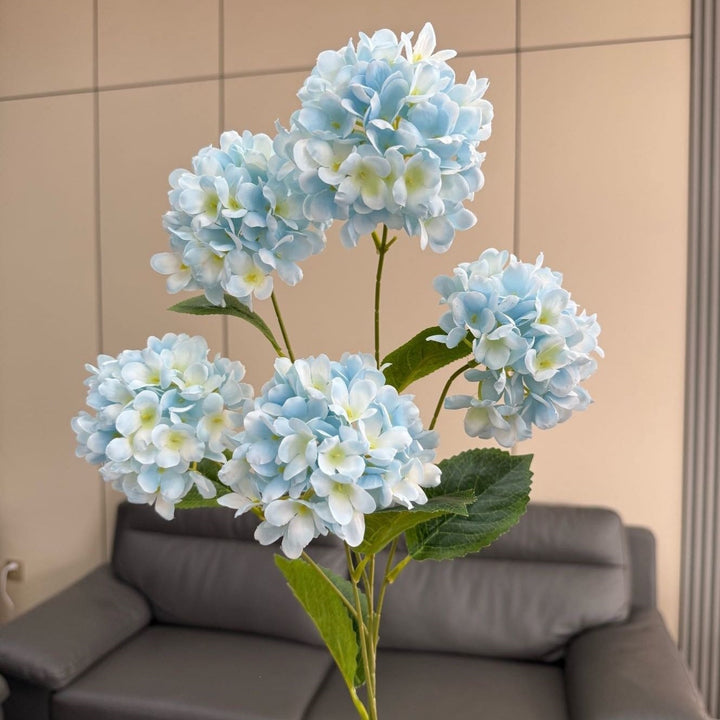Lifelike Hydrangea Floral Arrangement