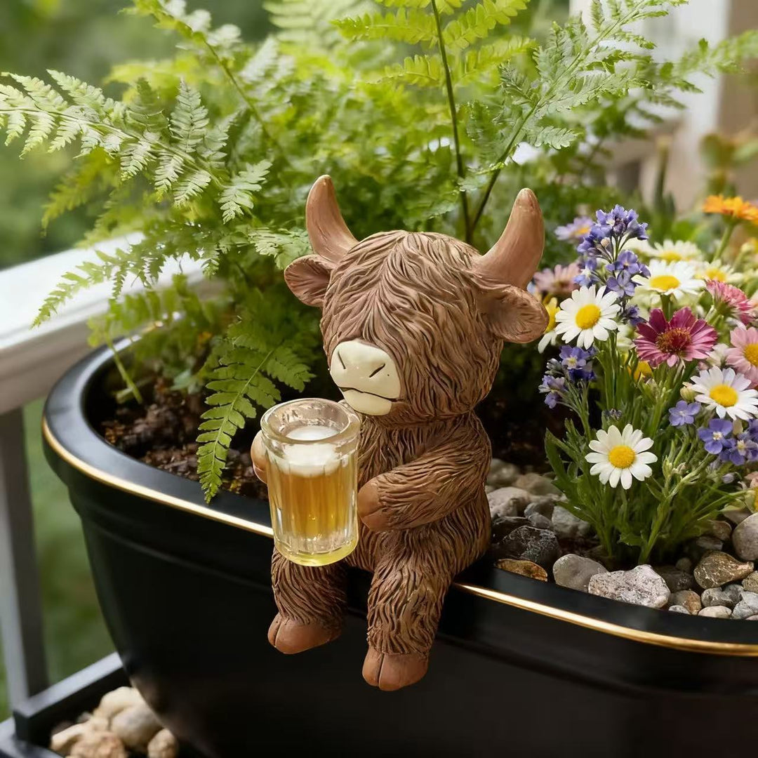 Decorative Highland Cattle Figure Kalsten