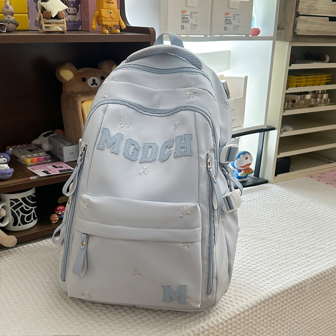 Embroidered Floral Printed Backpack Kalsten