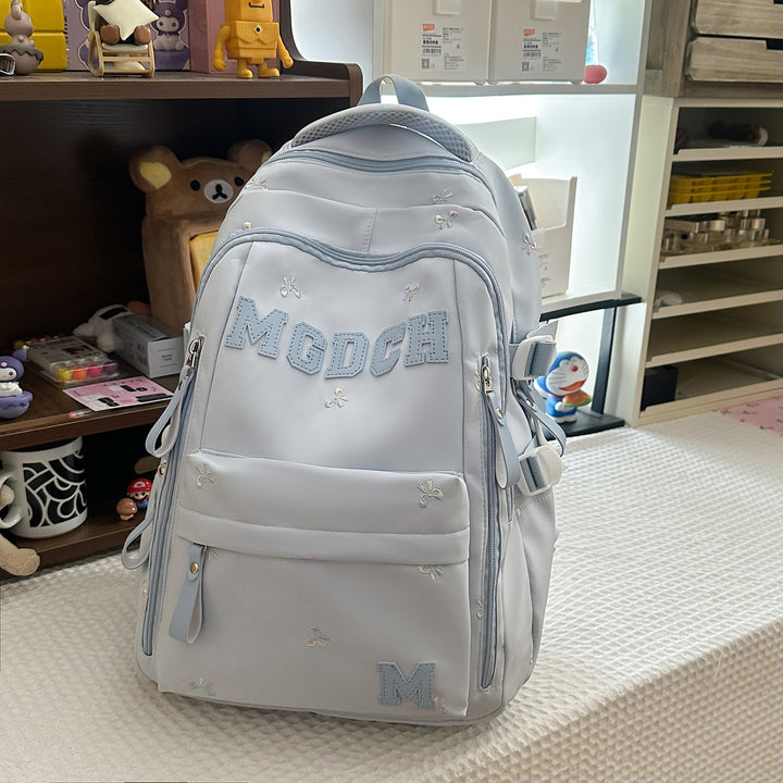 Embroidered Floral Printed Backpack Kalsten