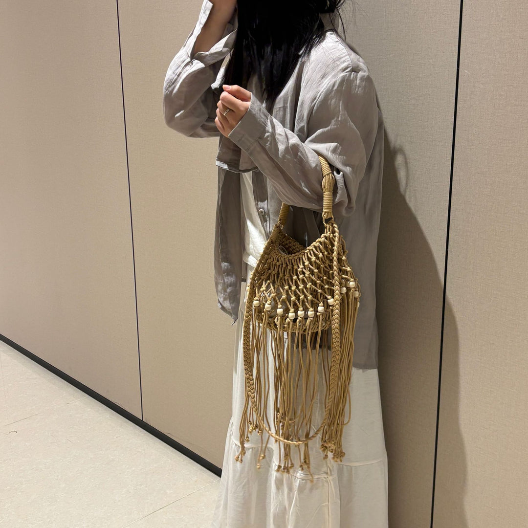 Artisanal macramé shoulder bag Kalsten
