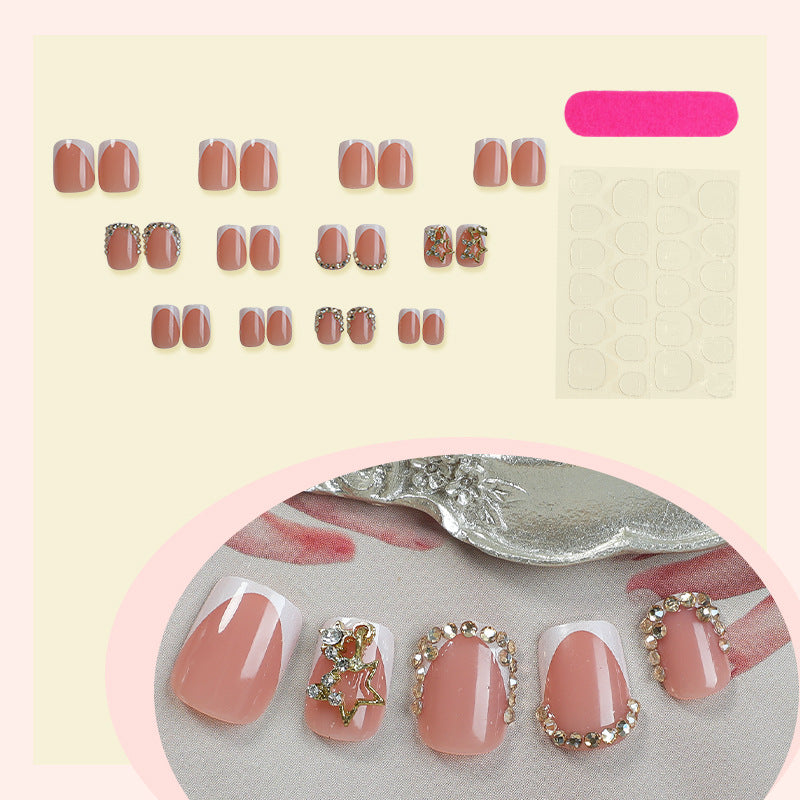 Premium Floral Embellished Press-On Nail Set Kalsten