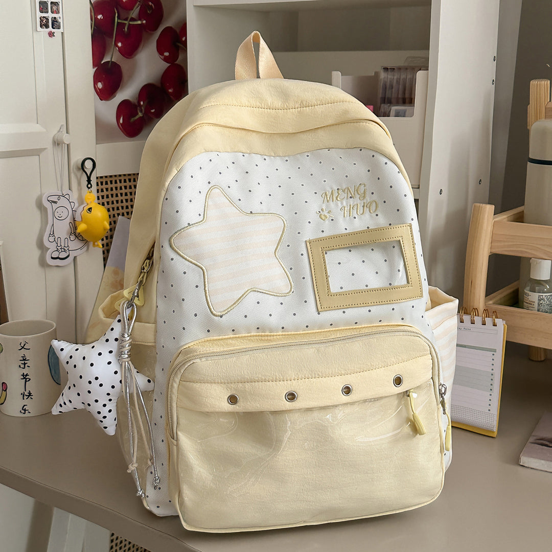 Trendy Star-Embellished Backpack Kalsten
