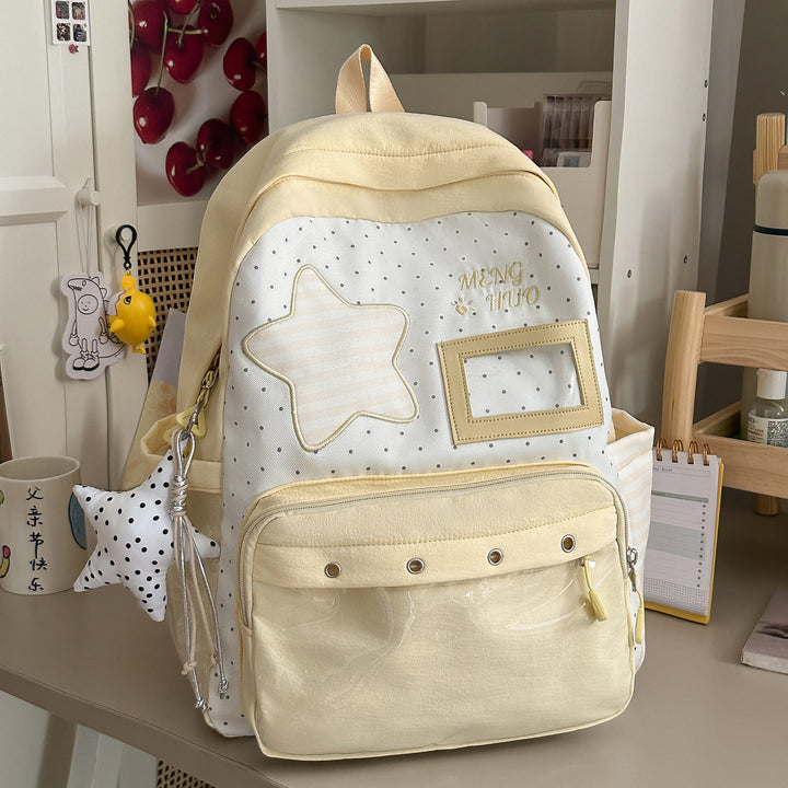 Trendy Star-Embellished Backpack Kalsten