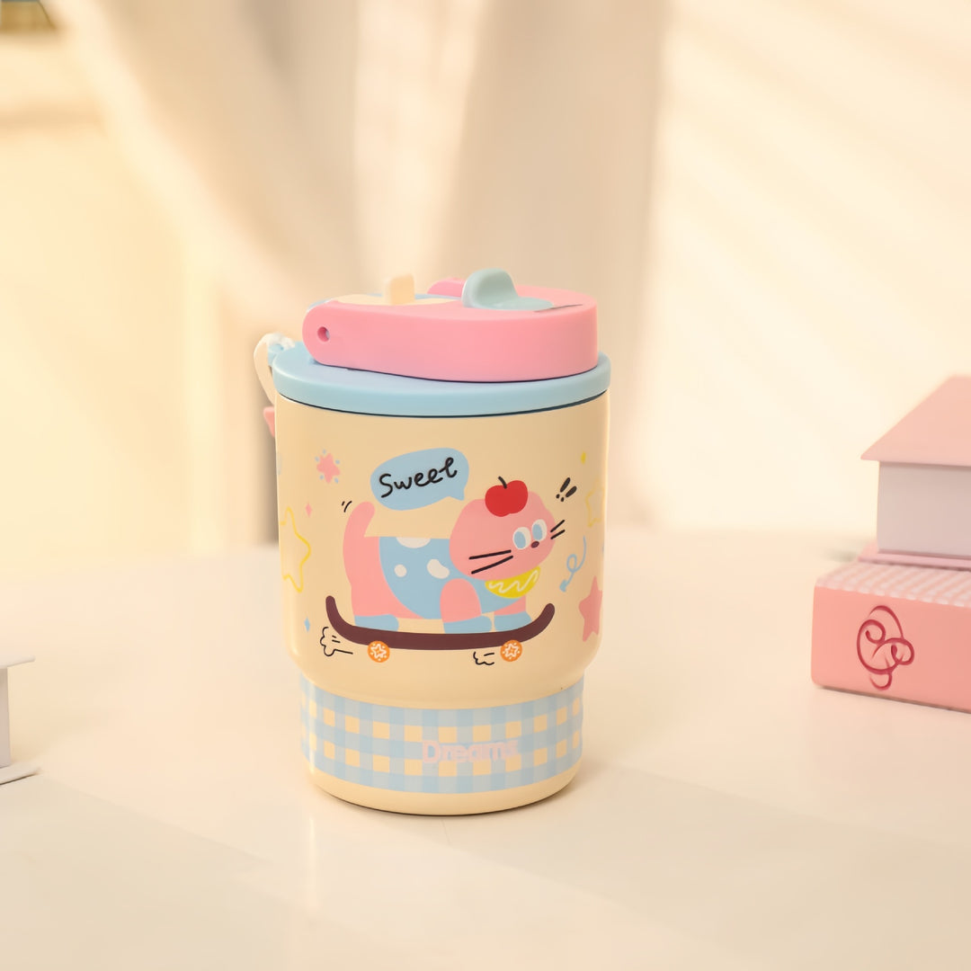 Insulated drinking cups with colorful animal motif Kalsten