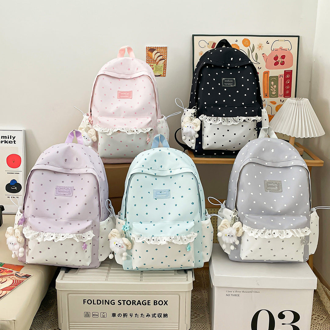 Playful Star-Patterned Backpack Kalsten