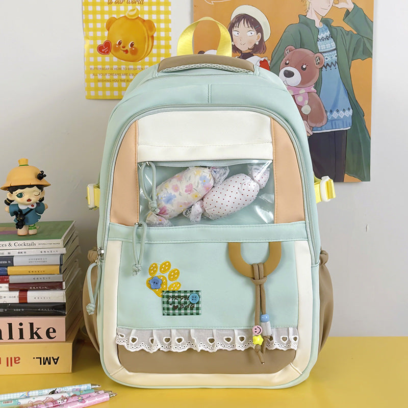 Cute Decorative Clear Window Backpack Kalsten