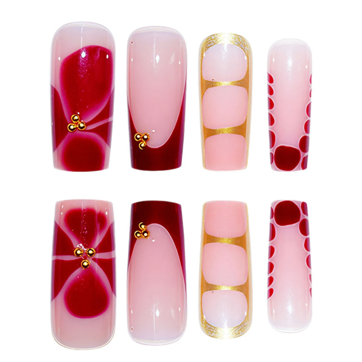 Elegant Decorative Gel Nail Enhancements Kalsten