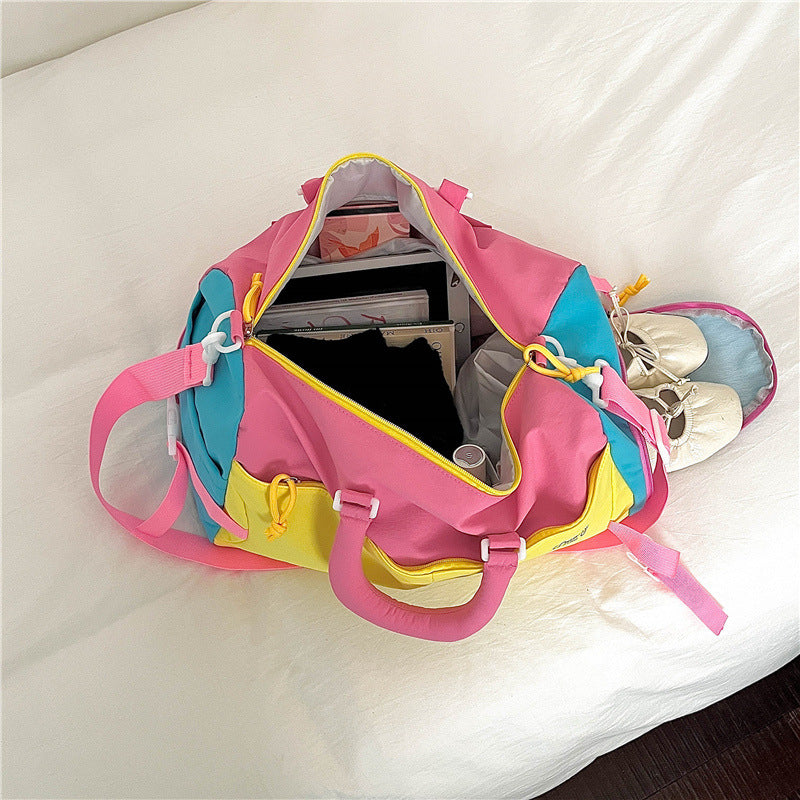 Color-Blocked Travel Duffel
