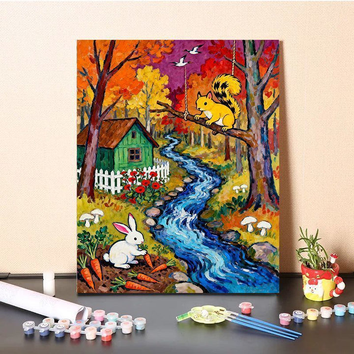 Vibrant Nature-Themed Paint by Numbers Art Kit Kalsten