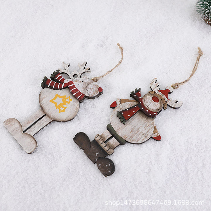 Wooden Reindeer Ornament