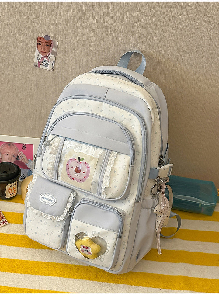 Cute Plush Character Design School Backpack