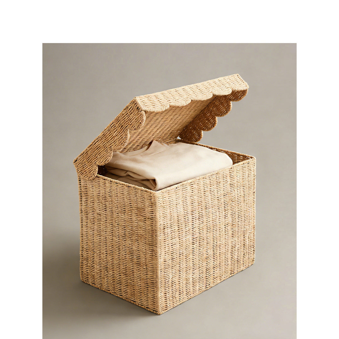 Storage basket with lid Kalsten