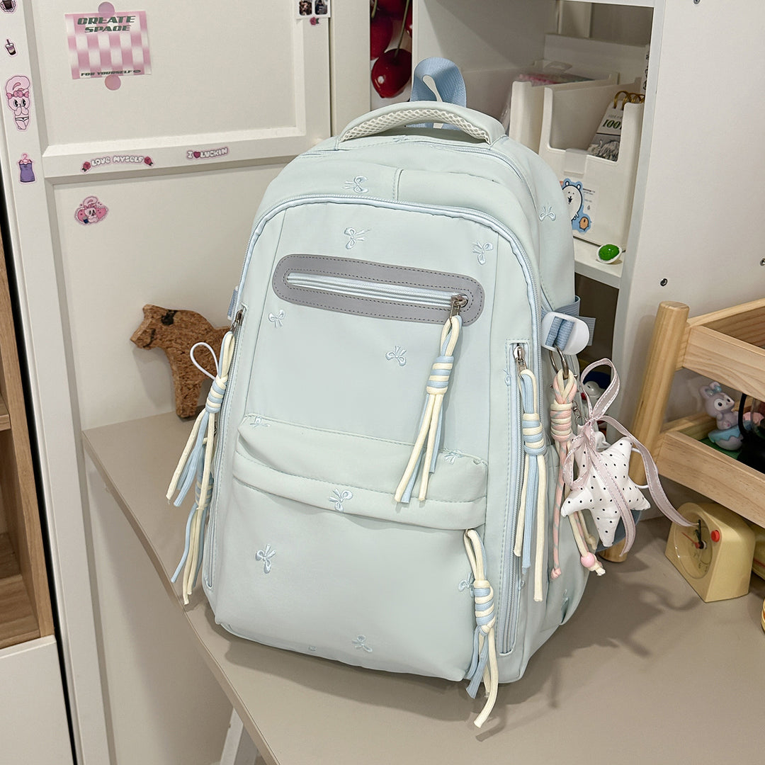 Decorative Floral Embroidered Backpack Kalsten