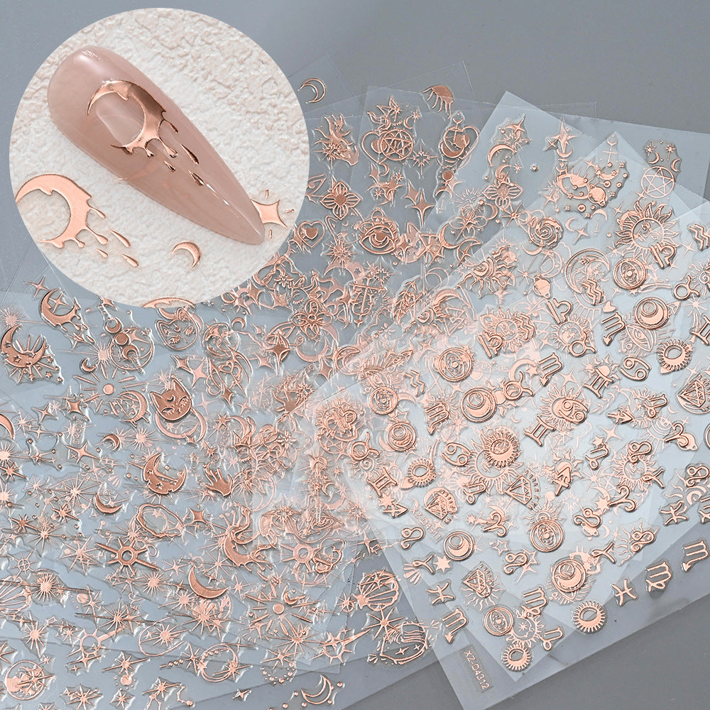 Glittering Nail Art Decal Set