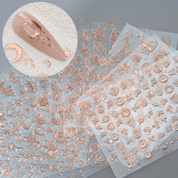 Glittering Nail Art Decal Set