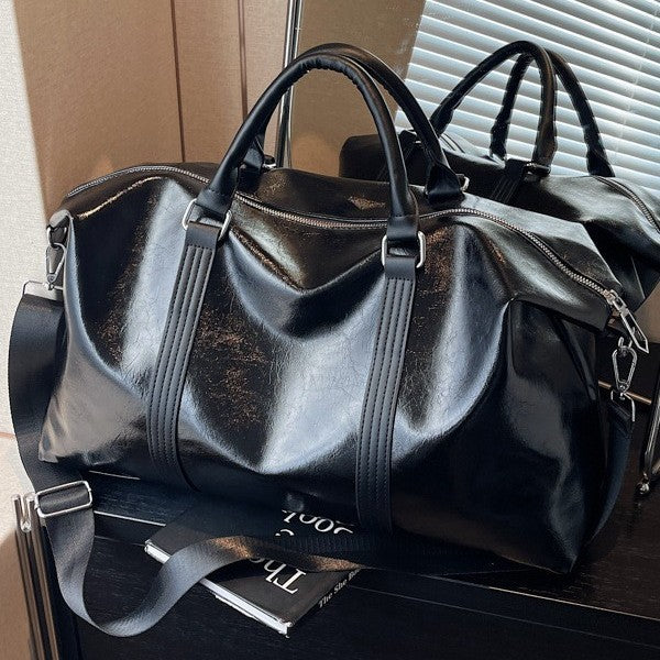 Premium Leather Travel Duffel