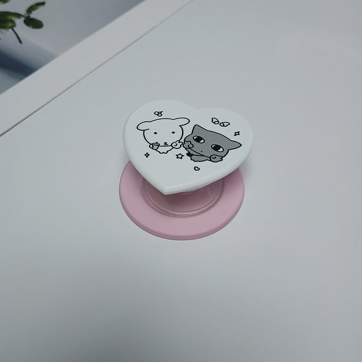 Heart-Shaped Character Phone Grip Kalsten