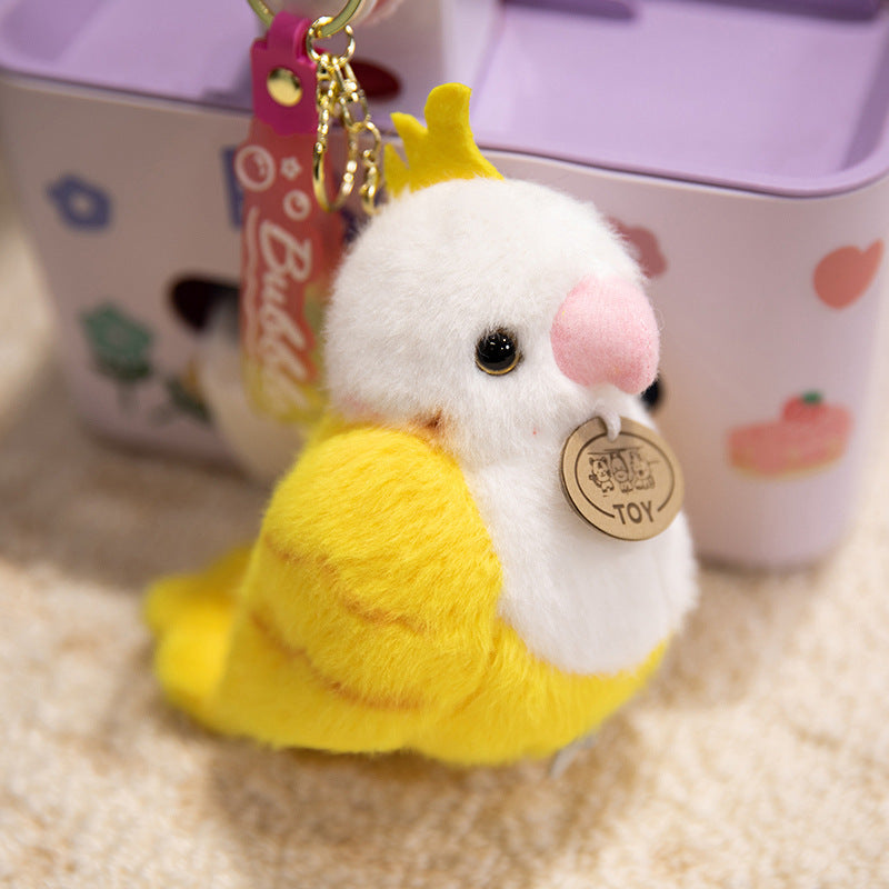 Plush Shoulder-Sitting Toucan Clip-On Companion with Metal Clip and Soft Huggable Body Kalsten