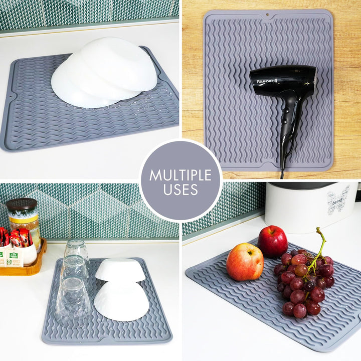 Versatile Non-Slip Multi-Size Kitchen Drying Mat Set Kalsten