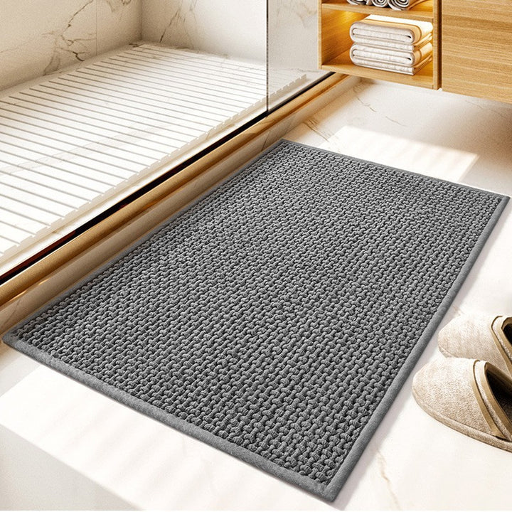 Plush Textured Bath Mat Kalsten