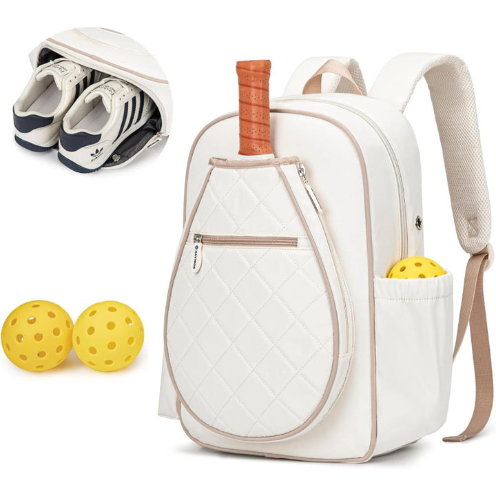 Sporty backpack with integrated shoe compartment and pockets for sports accessories Kalsten
