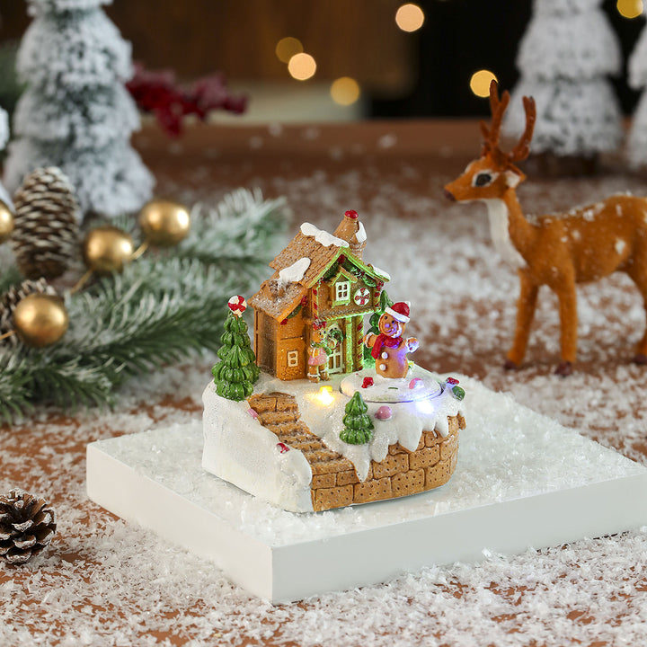 LED Illuminated Gingerbread House Decoration Kalsten