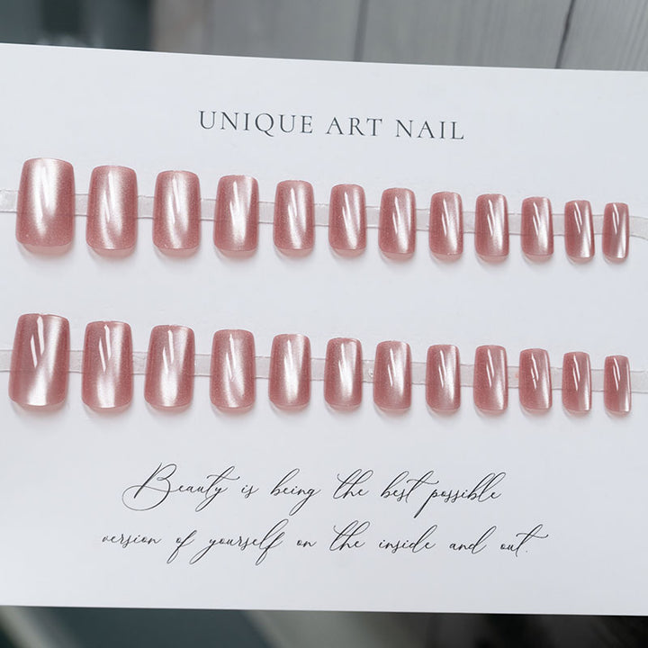 Glittery Glossy Press-On Nails