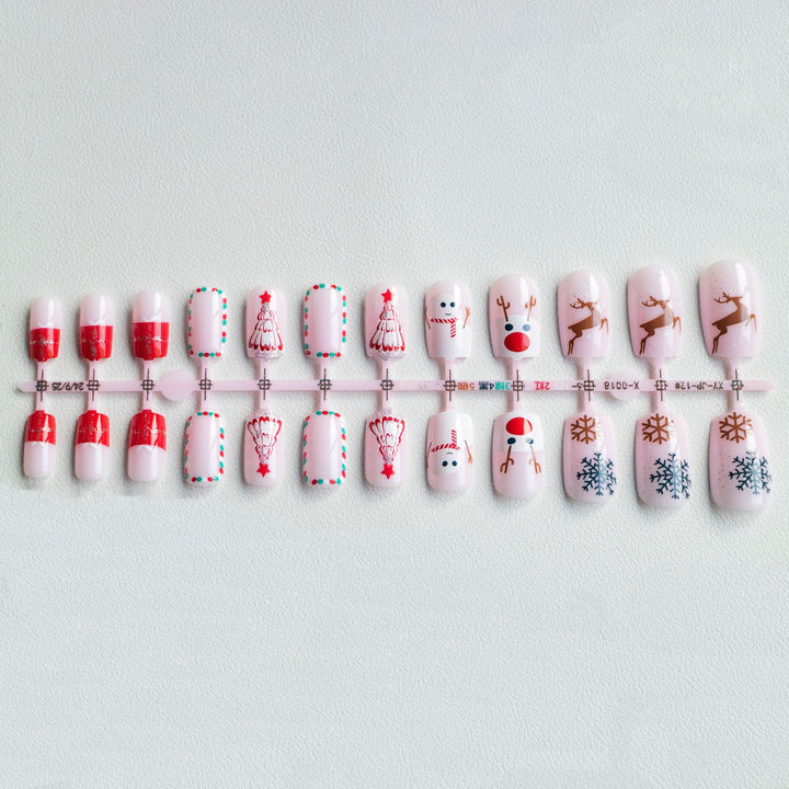 Festive Holiday Nail Art Set
