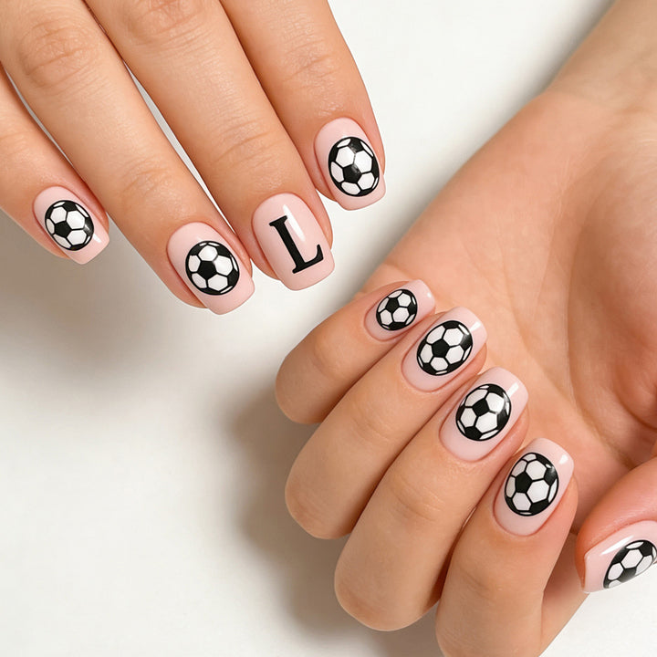 Sporty Themed Nail Art Design Kalsten