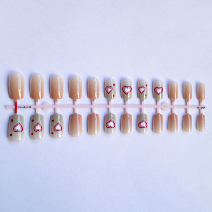 Heart Design Nail Art Kit