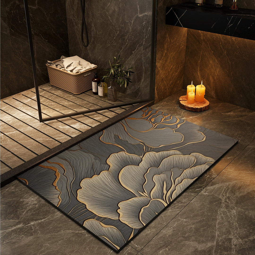 Geometric Patterned Non-Slip Bath Mat Kalsten