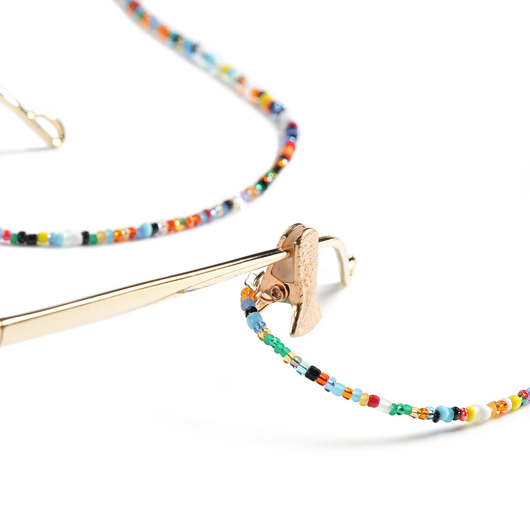 Beaded Eyewear Chain with Secure Clasps kalsten