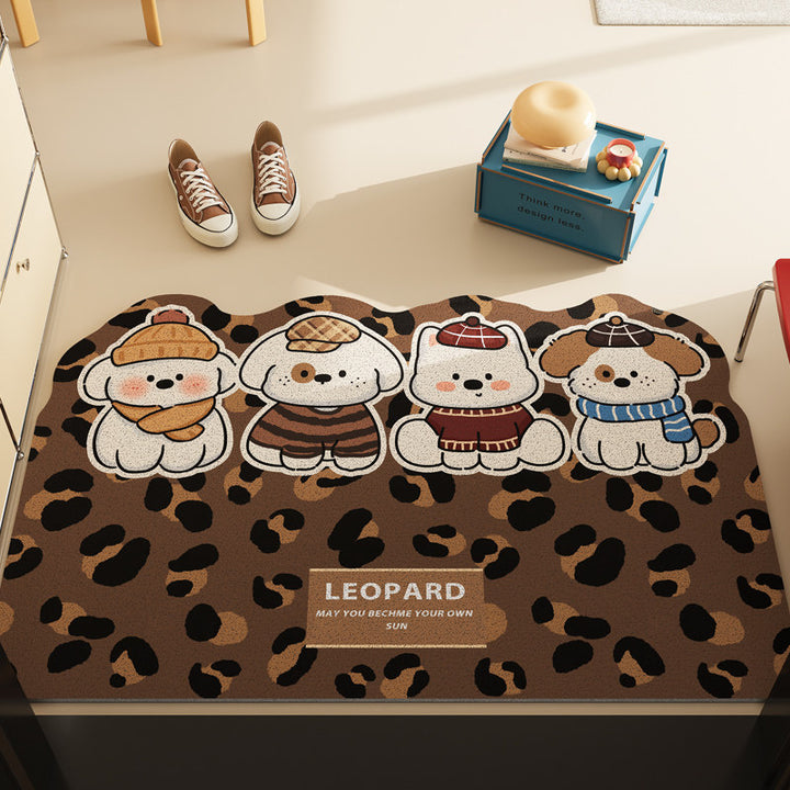 Leopard Print Decorative Floor Mat