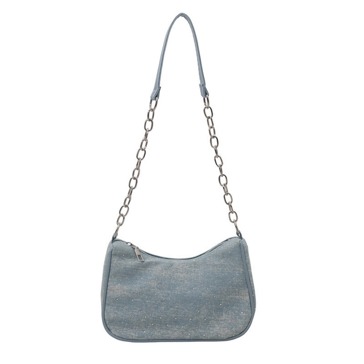 Vintage-Inspired Denim Hobo Bag Kalsten