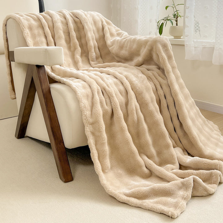 Soft Textured Sherpa Blanket