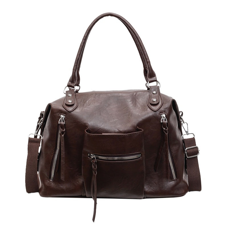 Premium Leather Travel Tote