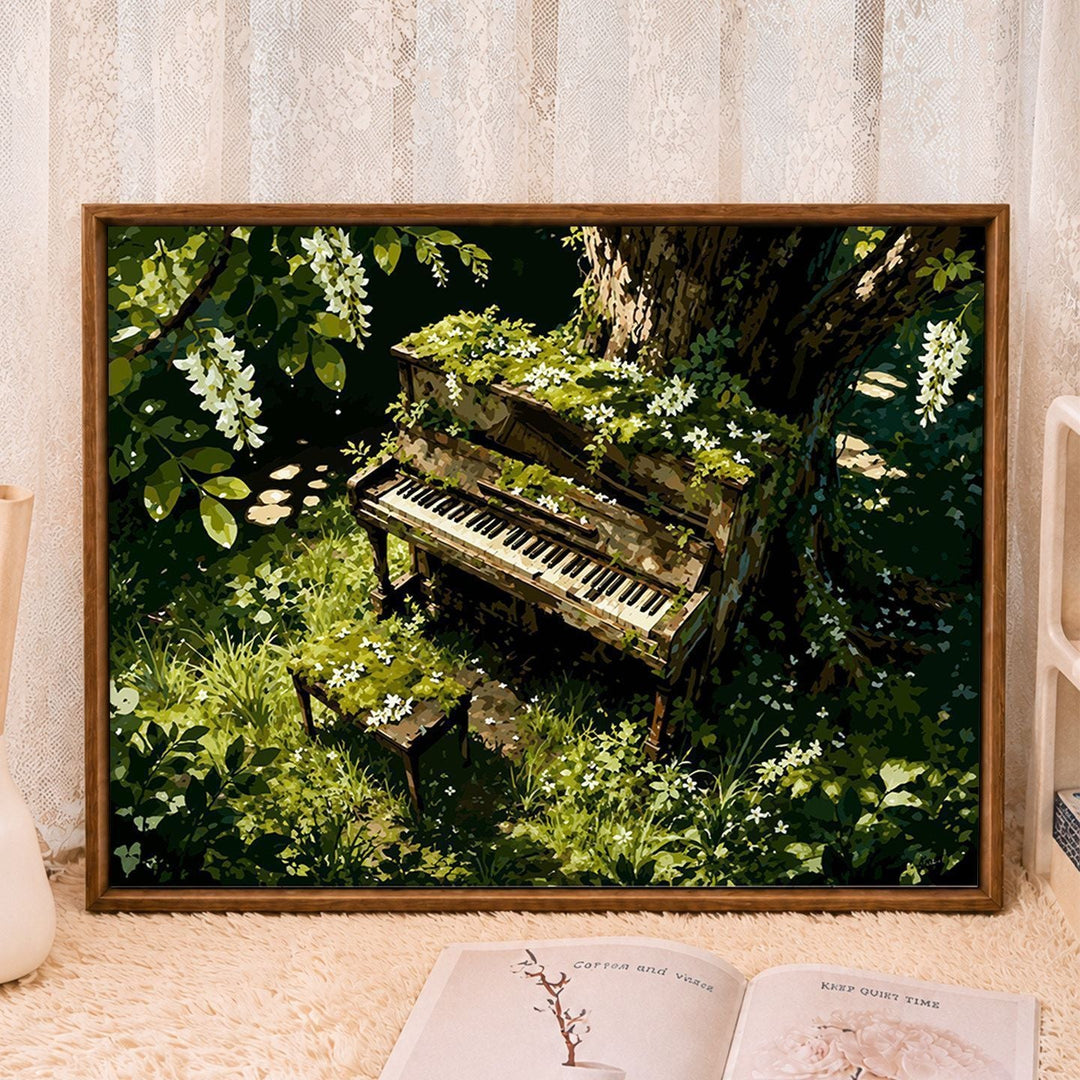 Rustic Piano-Themed Wall Art Canvas Kalsten