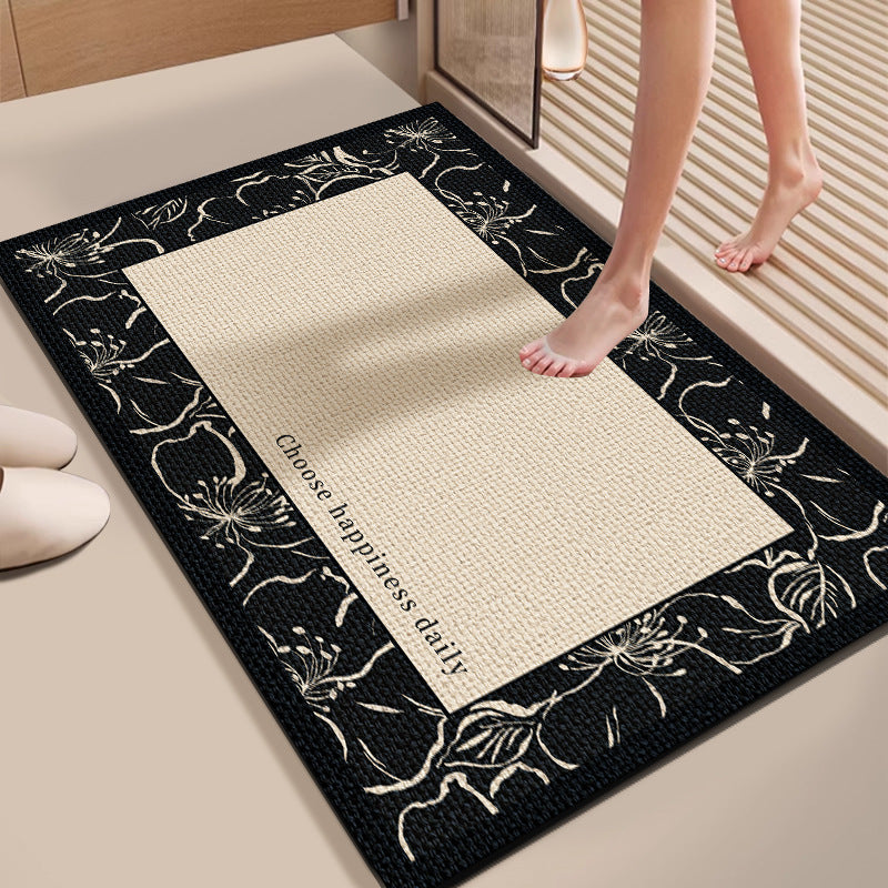 Floral Patterned Bath Mat