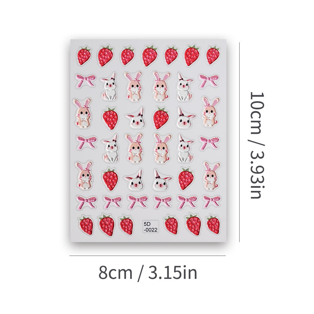 Cute Animal-Themed Nail Art Stickers