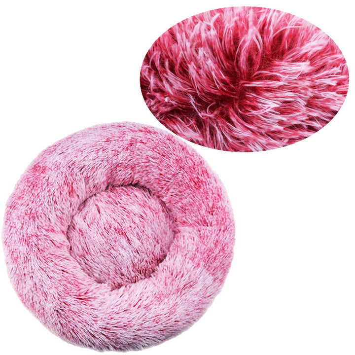 Donut-Shaped Cozy Dog Bed
