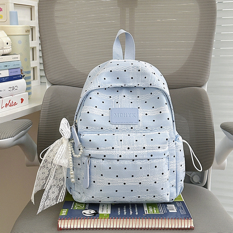 Compact Polka Dot Backpack Kalsten