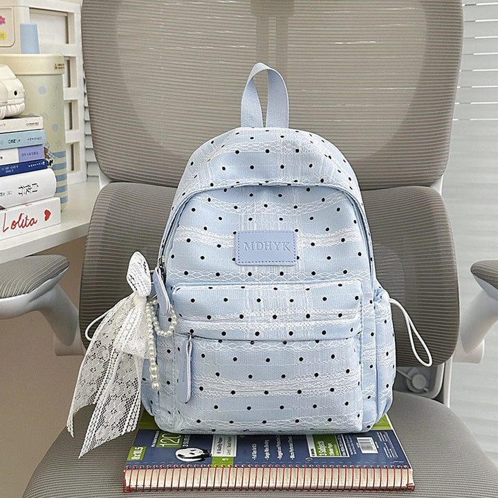 Compact Polka Dot Backpack Kalsten