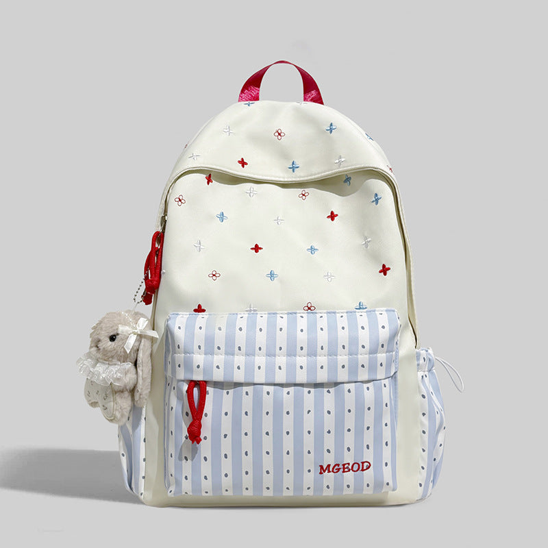 Decorative Floral Embroidered Backpack Kalsten