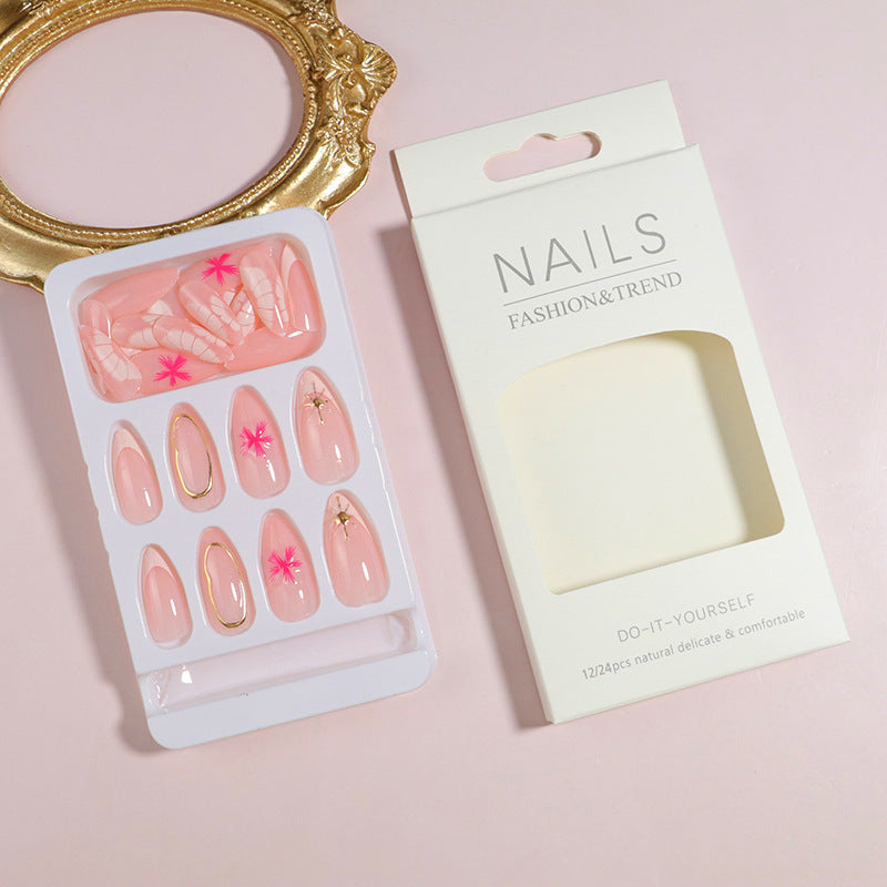 Elegant Floral Design Press-On Nails Set Kalsten